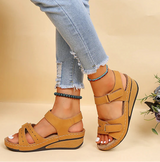 Women's Platform Sandals Open Toe Adjustable Buckle Strap – Beach Vacation