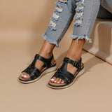 Women's Platform Sandals Open Toe Multi Strap – Summer
