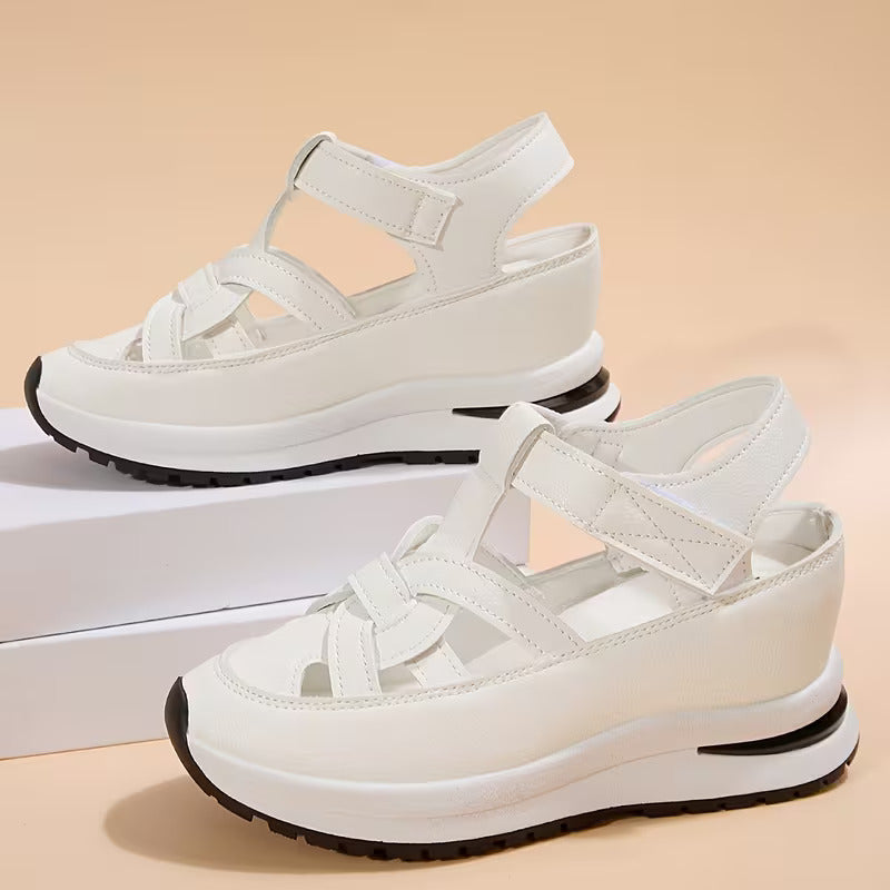 Women's Platform Slingback Sandals Closed Toe - Summer