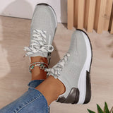 Women's Platform Sneakers Lace Up Side Zip Contrast Heel – Everyday Casual Wear