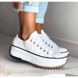Women's Platform Sneakers Low Top Lace Up – Going Out