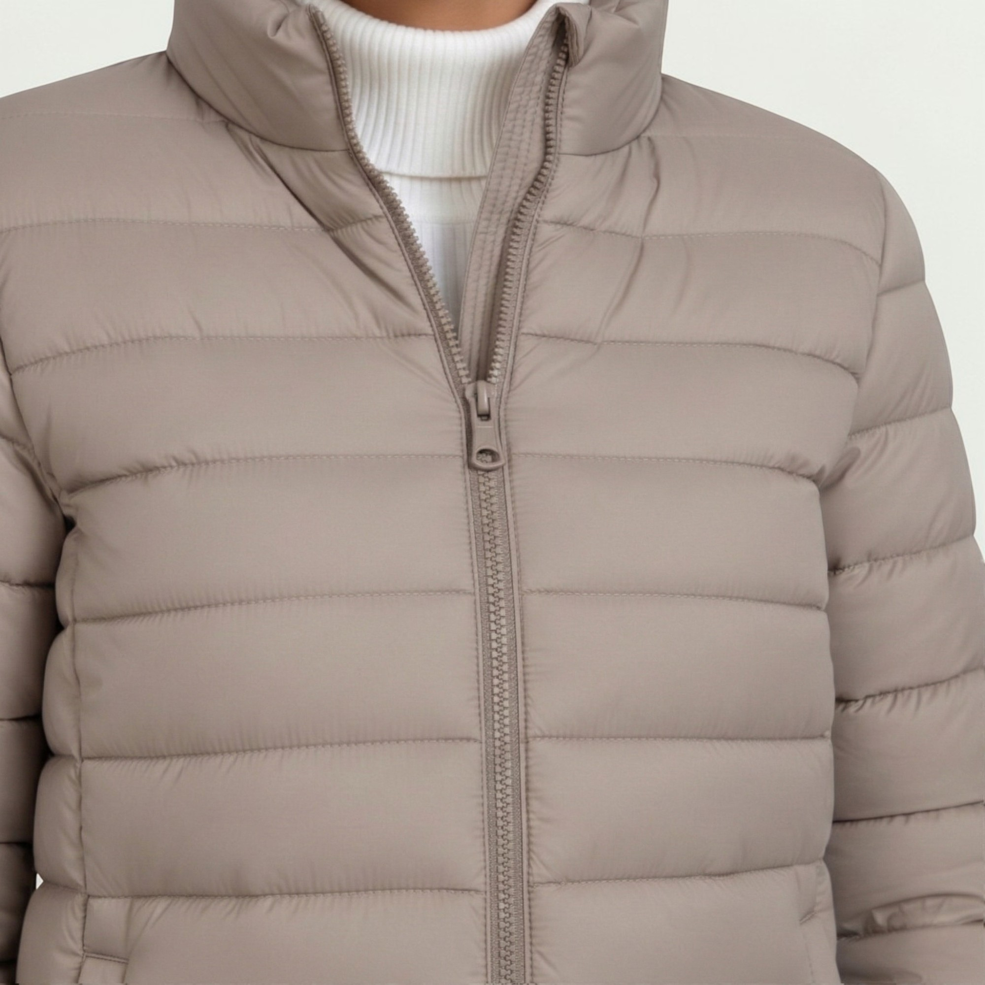 Women's Puffer Jacket Stand Collar Zip Front Long Sleeve – Travel Days