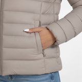 Women's Puffer Jacket Stand Collar Zip Front Long Sleeve – Travel Days
