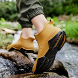 Women's Rain Ankle Boots Waterproof Slip On Rounded Toe – Rainy Weather Wear