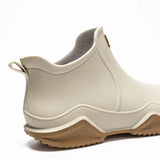Women's Rain Ankle Boots Waterproof Slip On Rounded Toe – Rainy Weather Wear