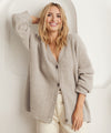 Women's Ribbed Cardigan Slim Fit Button Front Long Sleeve - Casual Everyday