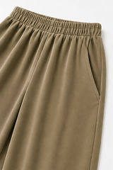 Women’s Set Collared Button Front Long Sleeve Top Wide-Leg Pants – Cozy Home Days