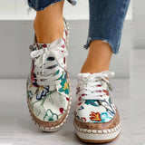 Women's Shoes Lace Up Round Toe Platform Sole – Travel Styling