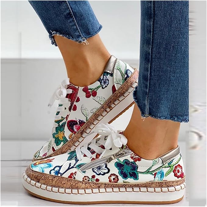 Women's Shoes Lace Up Round Toe Platform Sole – Travel Styling