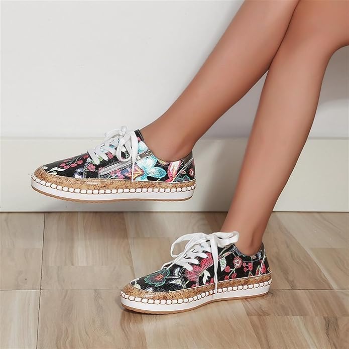 Women's Shoes Lace Up Round Toe Platform Sole – Travel Styling