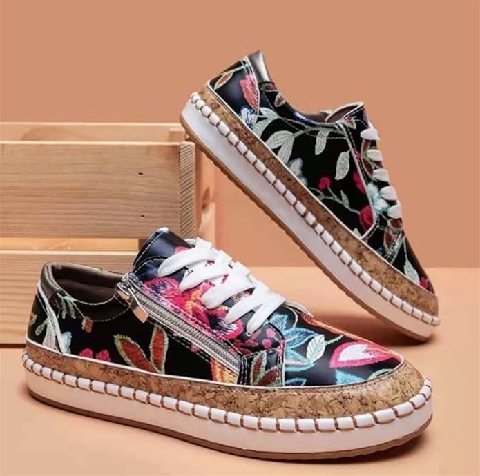 Women's Shoes Lace Up Round Toe Platform Sole – Travel Styling