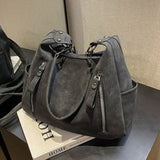Women's Shoulder Bag Dual Zip Pocket Wide Strap Top Handle – City Errands