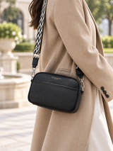 Women’s Shoulder Bag Rectangular Shape Adjustable Strap Exterior Pockets – Museum Days