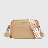 Women’s Shoulder Bag Rectangular Shape Adjustable Strap Exterior Pockets – Museum Days