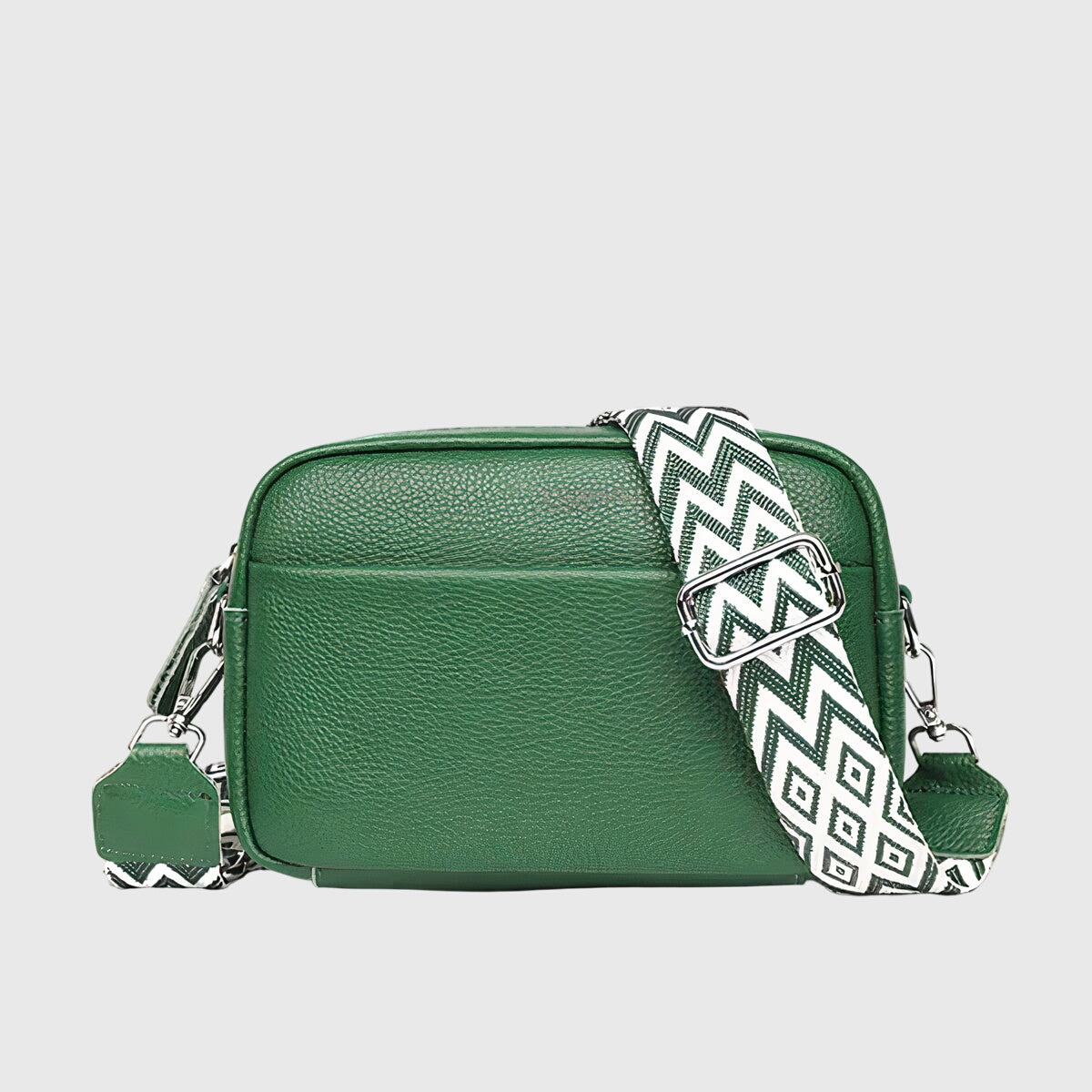 Women’s Shoulder Bag Rectangular Shape Adjustable Strap Exterior Pockets – Museum Days