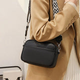 Women’s Shoulder Bag Rectangular Shape Adjustable Strap Exterior Pockets – Museum Days