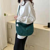 Women's Shoulder Bag Ribbed Hobo Knotted Strap – Casual Everyday