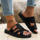 Women's Slide Sandals Open Toe Adjustable Strap – Beach Vacation