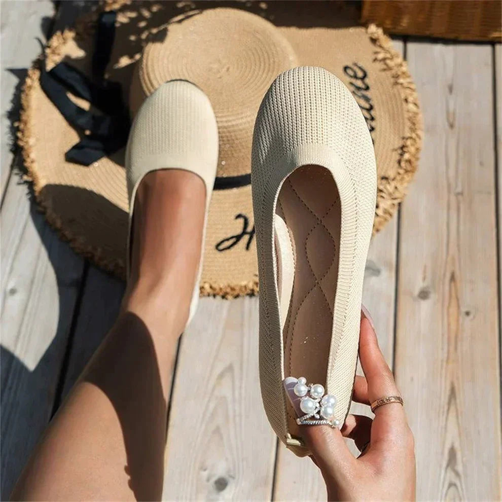 Women's Slip On Shoes Closed Toe Knit Low Top – Daily Errands