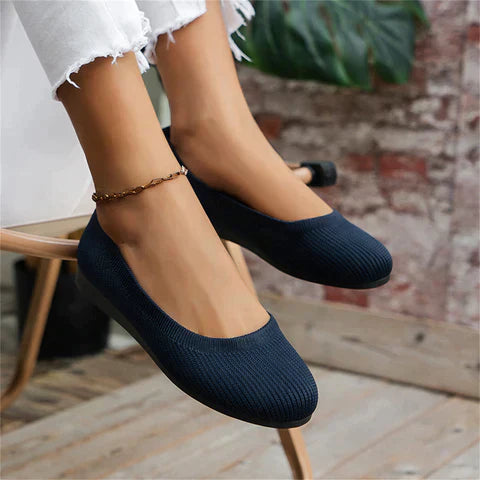 Women's Slip On Shoes Closed Toe Knit Low Top – Daily Errands