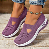 Women's Slip-On Shoes Low Top Closed Toe Knit – Walking Everyday