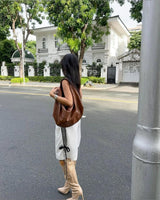 Women's Slouchy Tote Bag Crescent Adjustable Strap – Everyday Boho