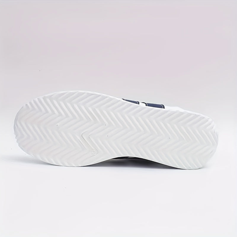 Women’s Sneakers Lace Up Side Stripe Round Toe – Daily Errands