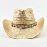 Women's Straw Sun Hat Woven Crown Curved Brim Charm Band – Seaside Festival