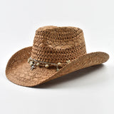 Women's Straw Sun Hat Woven Crown Curved Brim Charm Band – Seaside Festival