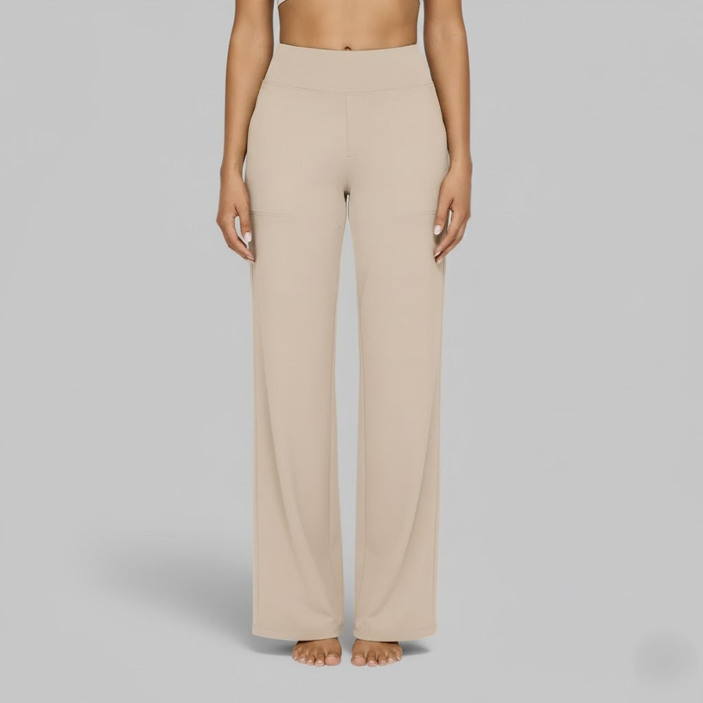 Women’s Stretch Pants High Waist Wide Leg – Office Presentations