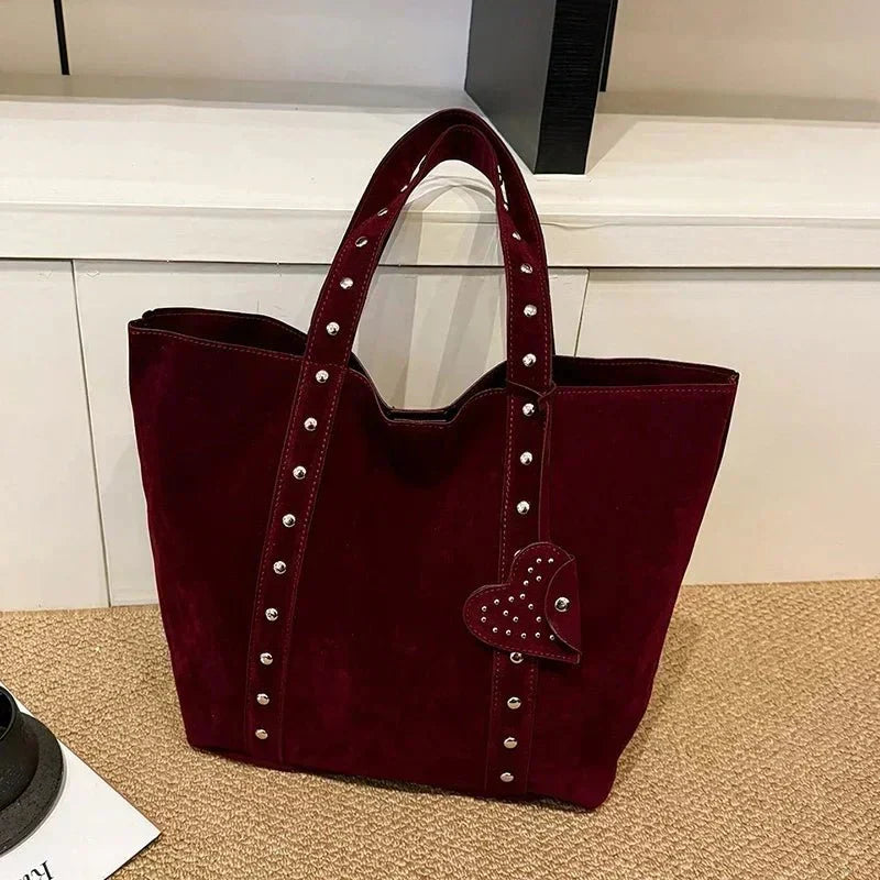 Women's Stud Detail Tote Bag Tall Rectangular Straps – Going Out