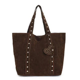 Women's Stud Detail Tote Bag Tall Rectangular Straps – Going Out