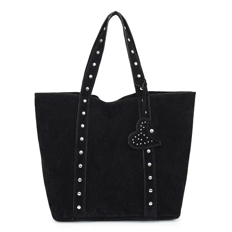 Women's Stud Detail Tote Bag Tall Rectangular Straps – Going Out