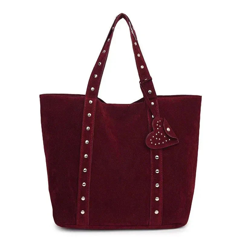 Women's Stud Detail Tote Bag Tall Rectangular Straps – Going Out
