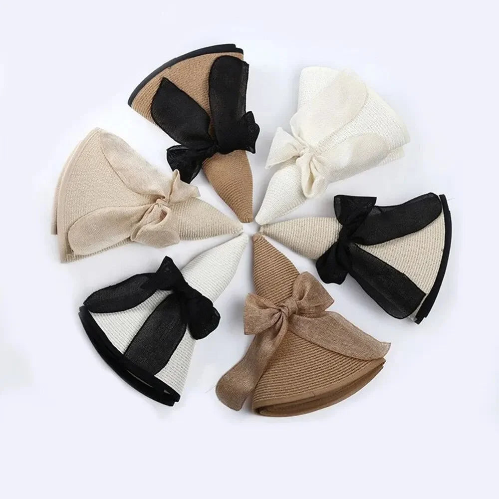 Women's Sun Hat Straw Oversized Wide Brim Round Crown – Summer Vacation