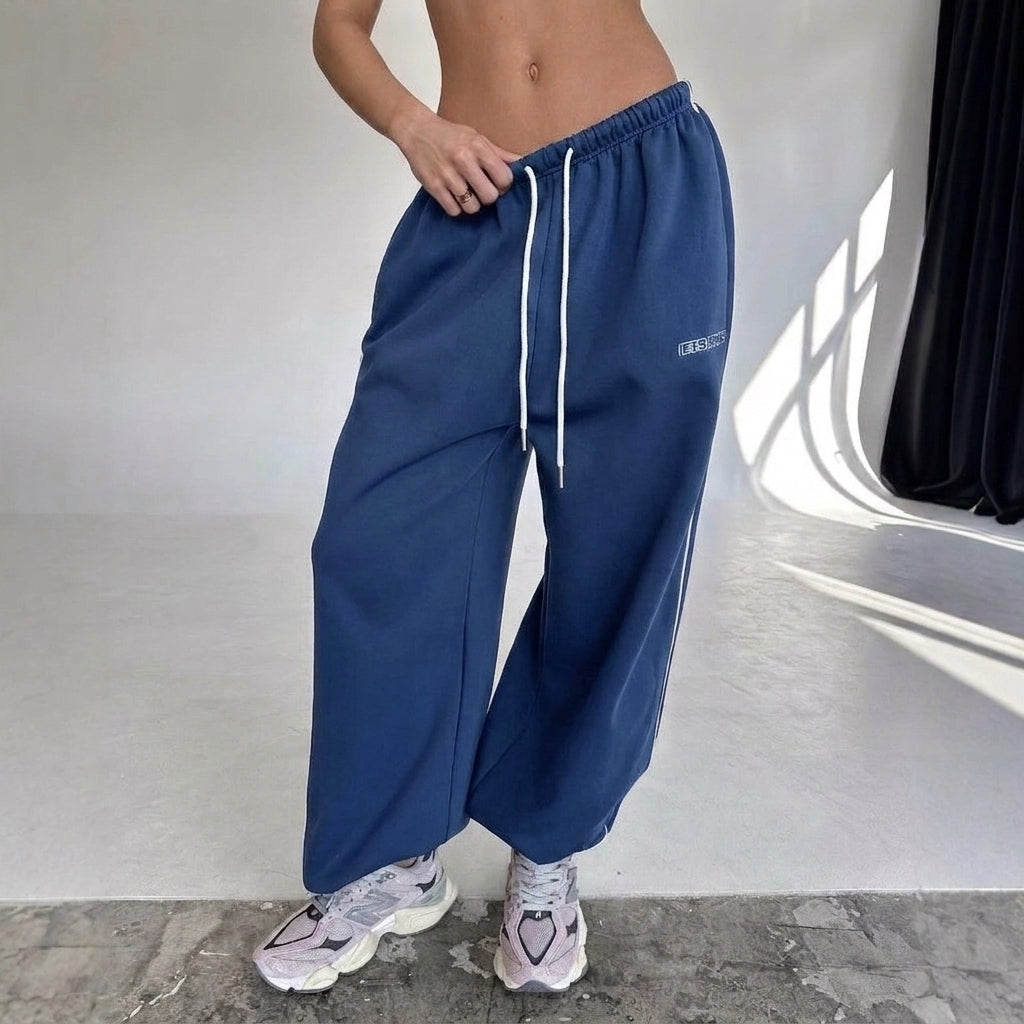 Women's Sweatpants Drawstring Wide Leg Full Length – Off Duty Days