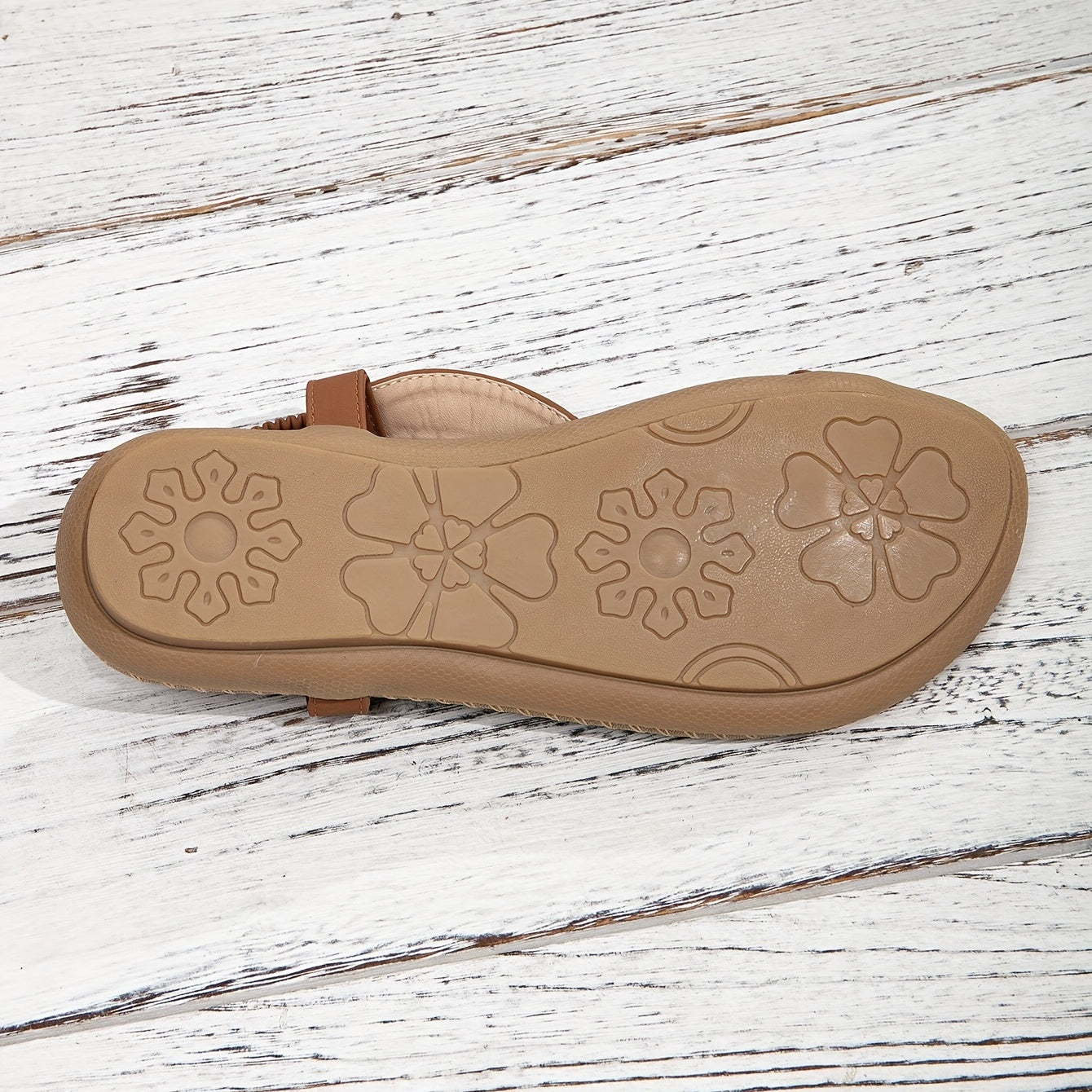 Women's Toe Post Flat Sandals Beaded Ankle Strap Floral Print – Beach Vacation