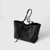 Women's Tote Bag Large Woven Shoulder Zip Top – Beach Bag