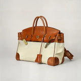 Women's Travel Bag Dual Top Handles Strap Detail – Weekend Travel