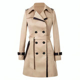 Women's Trench Coat Double Breasted Cuff Strap – City Commute