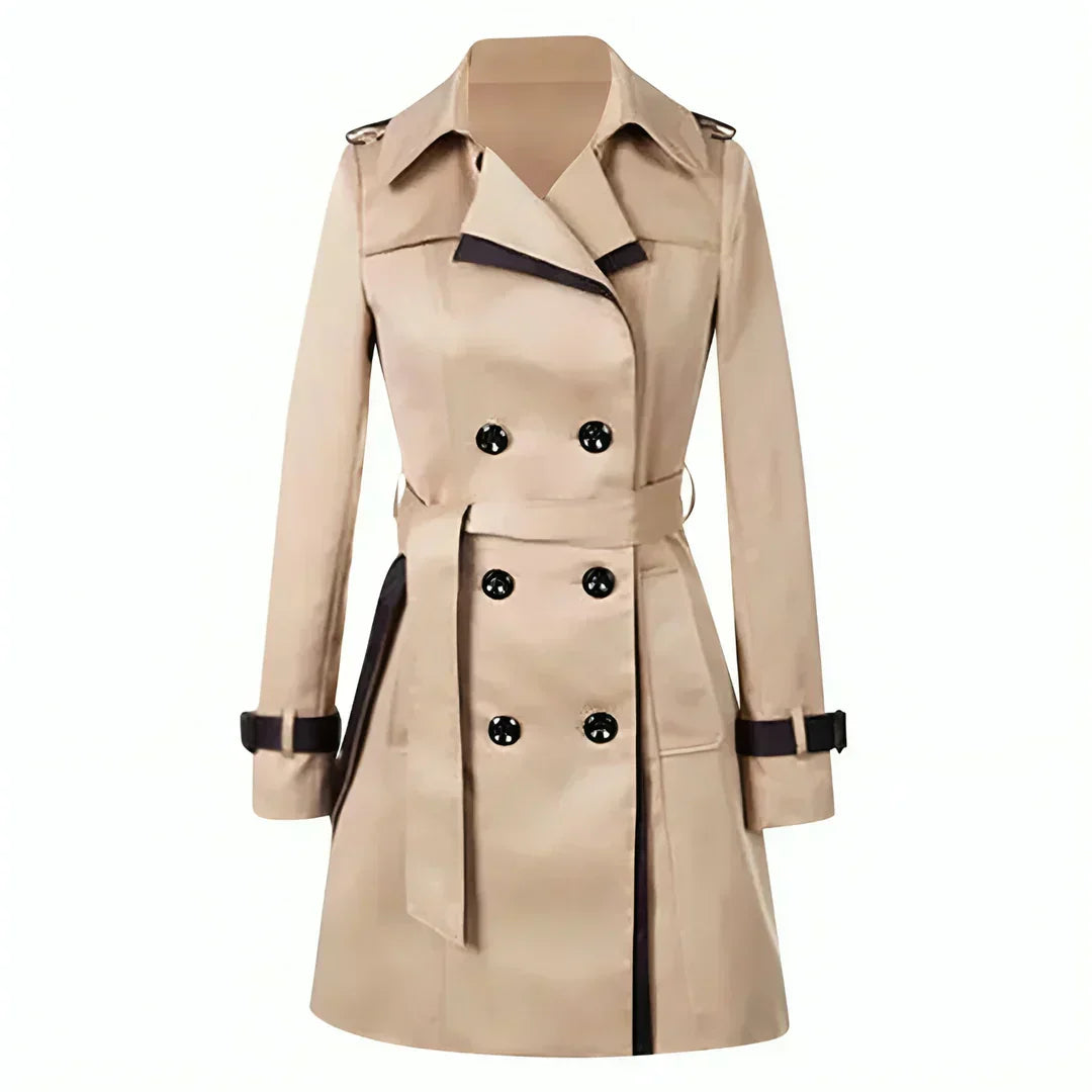 Women's Trench Coat Double Breasted Cuff Strap – City Commute
