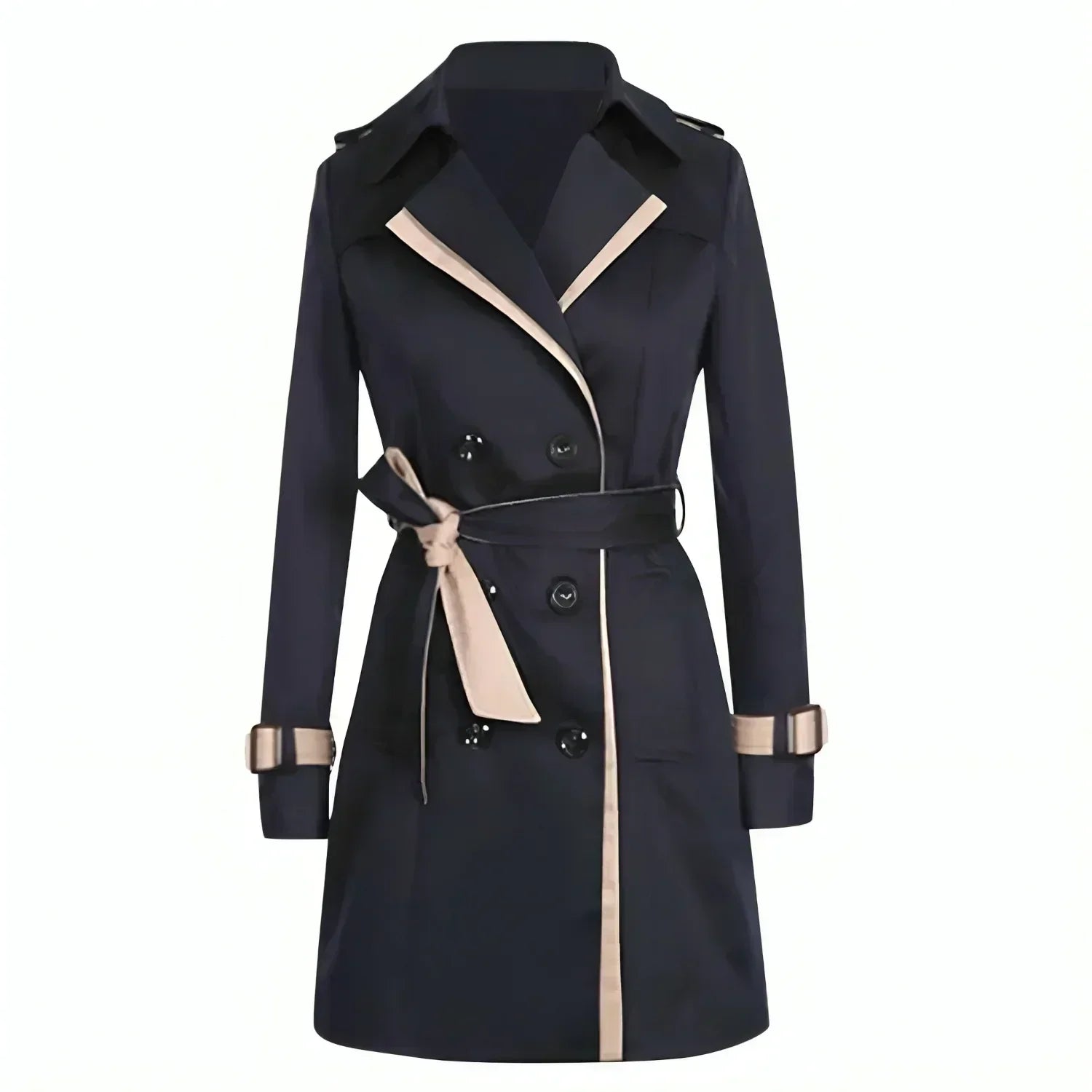 Women's Trench Coat Double Breasted Cuff Strap – City Commute