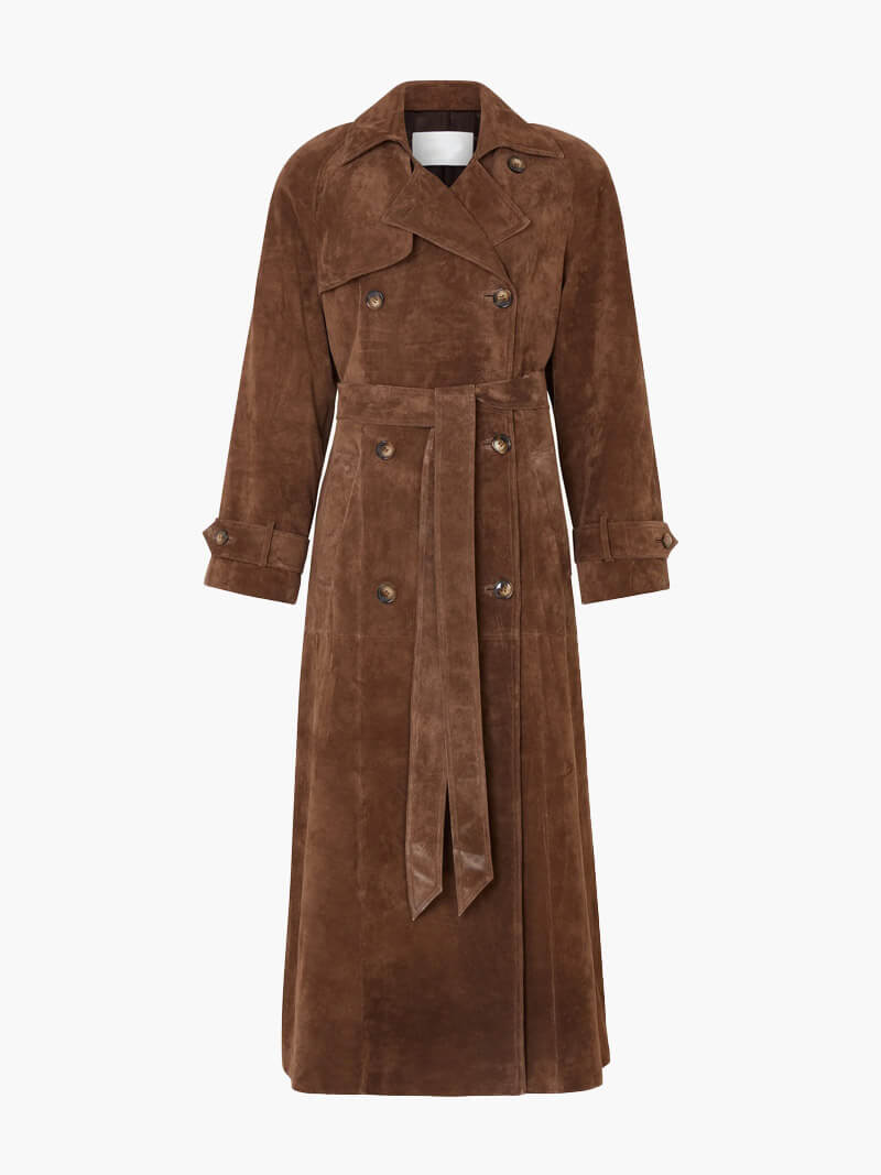 Women's Trench Coat Wide Lapel Waist Belt – Weekend Layers