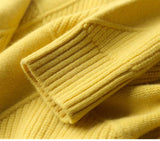 Women's Turtleneck Sweater Diamond Knit Long Sleeve Ribbed Cuffs – Gallery Visit