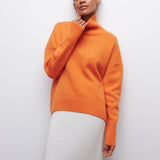 Women's Turtleneck Sweater Dropped Shoulder Long Sleeve – Weekend Plans