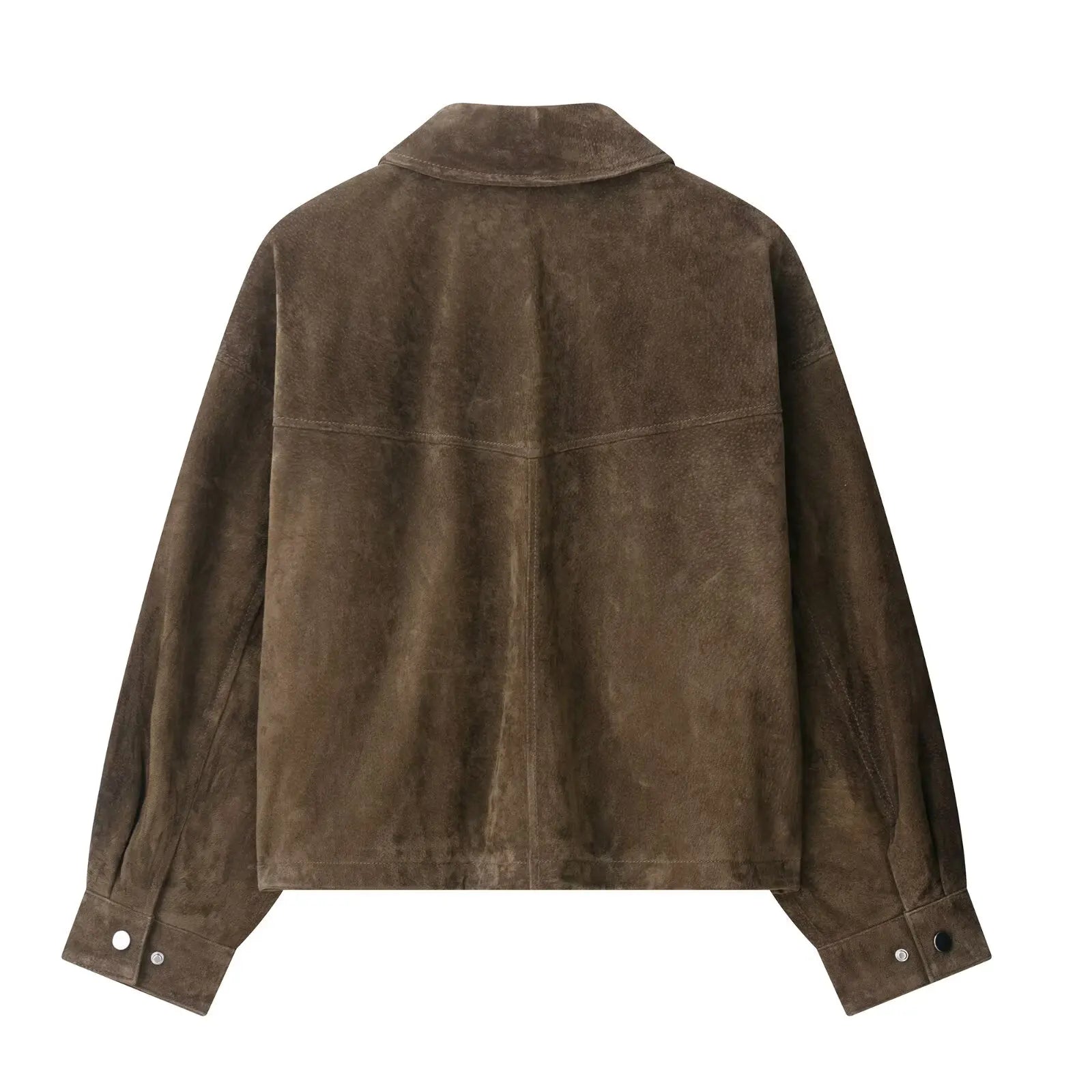 Women's Utility Jacket Zip Up Turn Down Collar – Daily Wear