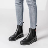 Women's Waterproof Rain Ankle Boots Side Panel Pull Tab – Wet Weather Wear