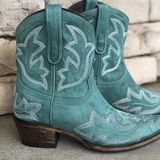 Women's Western Boots Embroidered Snip Toe Pull Tab – Country Concert