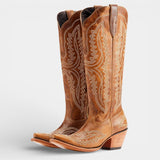 Women's Western Stitched Knee-High Boots Pointed Toe Side Zipper – Rodeo Night