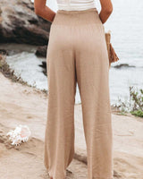 Women's Wide Leg Pants High Waist Pull-On – Beach Vacation